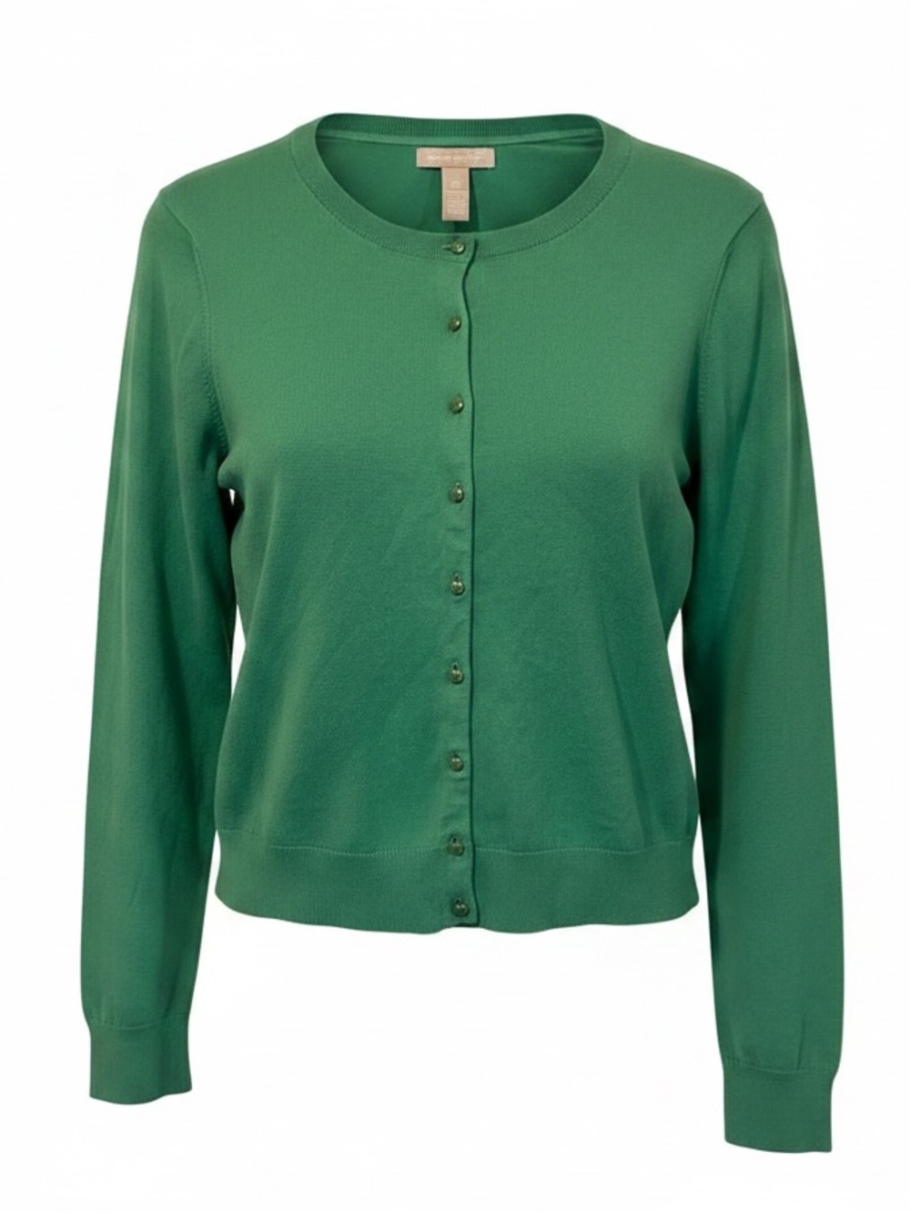 Banana Republic Silk Blend Green Button-Up Cardigan - Size L